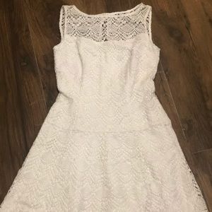 White Crochet Lace Dress